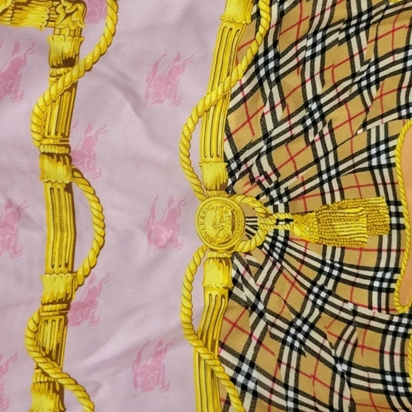 Burberry Paneled Archive Scarf Print Silk Shirt  SZ IT 38 / US 4 Italy RARE - Picture 14 of 15